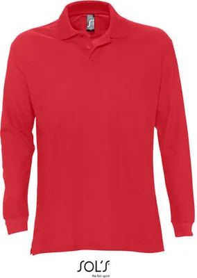 Immagine prodotto di SOLs 11328 | Polo uomo maniche lunghe Star - Colore: Rosso - Taglia: XL
