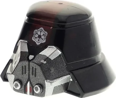 Produktbild von 1x Lego Helm Minifigur Maske Sith Trooper schwarz rot Star Wars sw0436 98117pb02