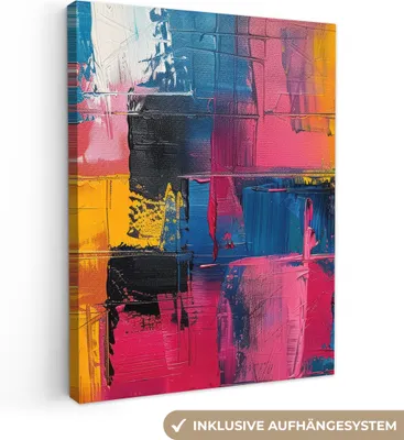 Obrázok produktu pre MuchoWow® - Obraz na plátne - Maľba - Umenie - Moderné - Abstraktné, Fototapeta, Nástenná dekorácia obrazy obývacia izba, 60x80cm