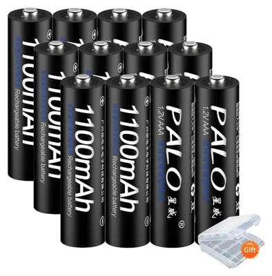 Obrázek produktu pro Nabíječka baterií, LCD displej, inteligentní technologie nabíjení, 12 kusů baterií AAA