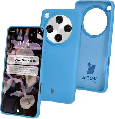 Produktbild von Bizon Soft Case für Oppo Find X8 Pro blau