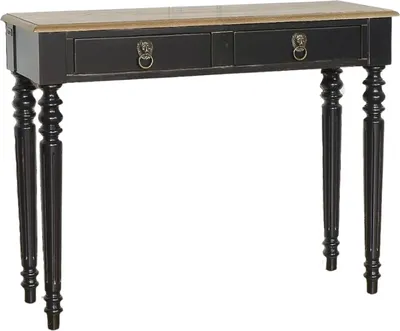 Produktbild von Konsole mit 2 Schubladen und Eichenplatte