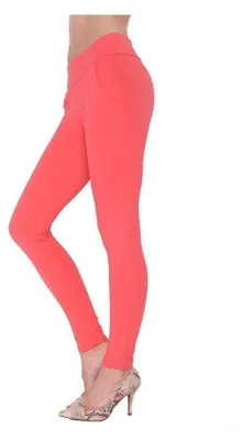Produktbild von Damen Treggings Jeggings Leggings; Koralle/S/M