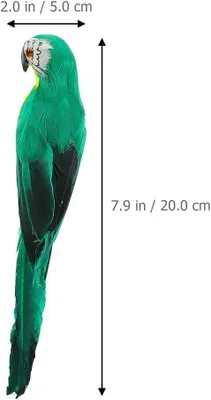 Imagen del producto de Dos figuras decorativas de loro, muy realistas, para jardín y terraza
