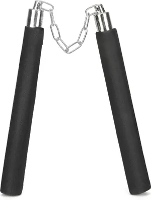 Produktbild von Nunchaku Ninjawaffe schwarz-silber