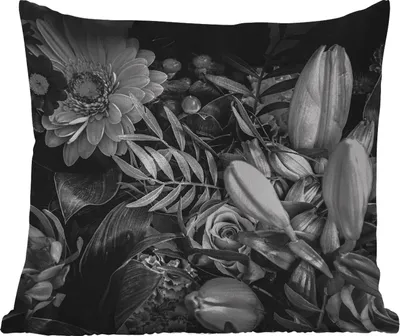 Produktbild von MuchoWow® Outdoor Kissen - Blumenstrauß - Stilleben - Blumen - Pflanzen - Rot - 40x40 cm - Wetterfest - Lounge Kissen - Kopfkissen - Interieur - Polster mit Bild