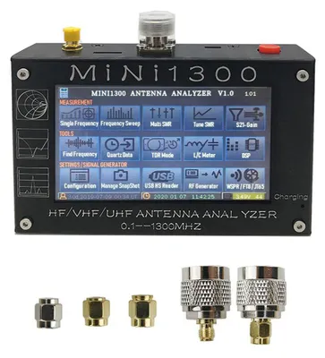 Obrázek produktu pro Mini1300 Vektorový analyzátor sítě Přenosný multimetr rádiových frekvencí se stojatou vlnou 1.3G HF/VHF/UHF Vektorový analyzátor antén