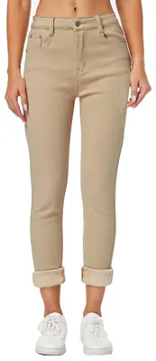 Productafbeelding van heipeiwa Dames Winter Jeans, fleecevoering, thermische, dikke, skinny jeans, denim broek