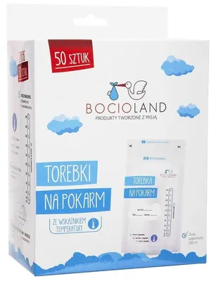 Zdjęcie produktu dla Woreczki do przechowywania pokarmu 50 szt. / Bocioland