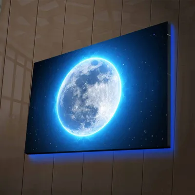 Obrázok produktu pre Opviq, NASA- LED4344, Farebné, Výtlačky na plátne, 45 x 70 cm, 100% semišové plátno