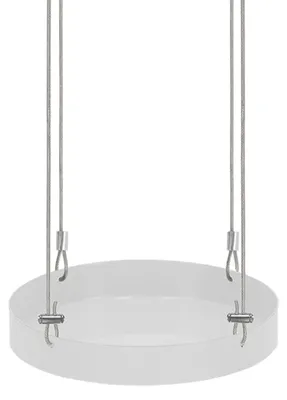Produktbild von Esschert Design Pflanzentablett rund Weiß Ø 14 cm - Metall EAN 8714982227516
