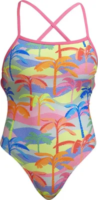 Produktbild von Funkita Poka Palm Badeanzug chlorresistent schnelltrocknend, Größe:42