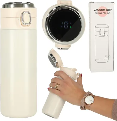 Immagine prodotto di Tazza termica con boccaglio thermos LED 420ml beige