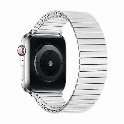 Produktbild von Strap-it Apple Watch Stahl-Stretchband (Silber)