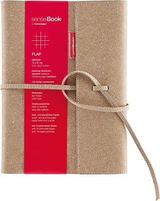 Produktbild von transotype Notizbuch "senseBook FLAP" Medium blanko