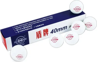 Produktbild von Tischtennisball Shield 6 Stück weiß