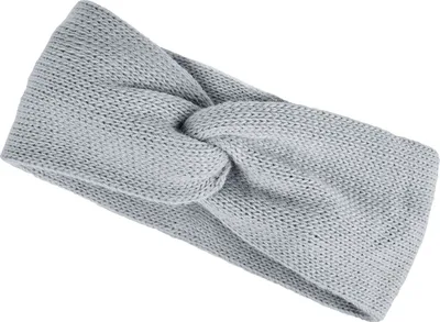 Produktbild von Damen Stirnband Strick Winter Knoten Ohrenschutz Knite Headband Neverless® Hellgrau unisize