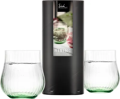 Productafbeelding van Eisch, 2 universele bekers, model 113/9, donkergroen, in een cadeauverpakking