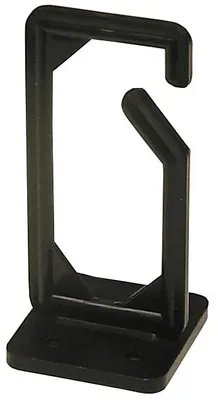 Image de Support de câble, montage à vis, 13x43x89mm, plastique, noir