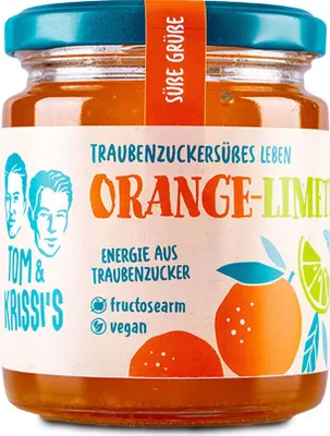 Produktbild von Tom & Krissi's Orange-Limette Fruchtaufstrich 250g