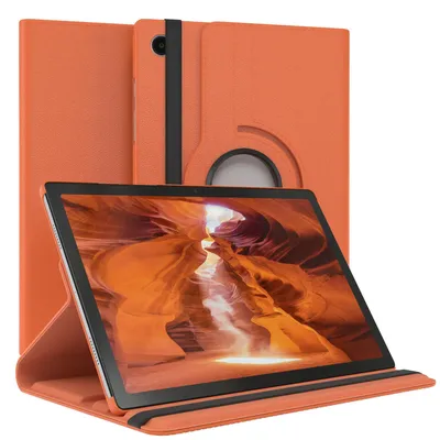 Produktbild von EAZY CASE - Tablet Hülle für Samsung Galaxy Tab A8 10.5 LTE Schutzhülle, Tablet Case 360° drehbar in Orange