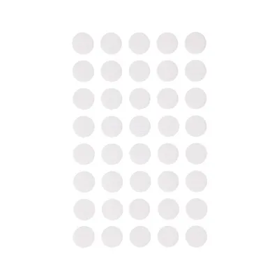 Produktbild von ZADAWERK Klettverschluss - Ø 15 mm - Weiß - 60 Paar Klettpunkte - selbstklebend