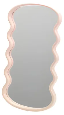 Produktbild von H&S Collection Spiegel / Wandspiegel - Welle - rosa - 55 x 30 cm