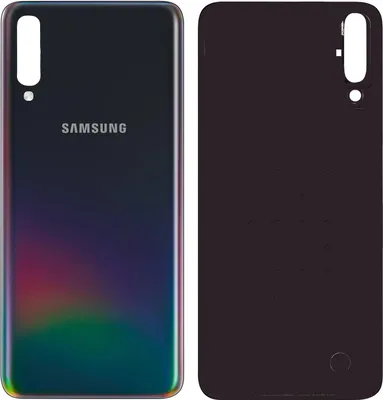 Produktbild von Original Samsung Galaxy A50 A505F Akkudeckel Backcover Hinten Schwarz Ohne Linse