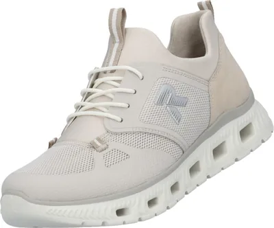 Image de Rieker Femmes Sneaker Slip-on Semelle ultralégère et semelle intérieure MemoSoft M6078, Taille:37 EU, Couleur:Beige