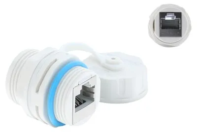 Image de Connecteur de câble Delock, femelle RJ45 vers femelle RJ45, Cat.6A
