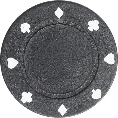 Produktbild von Pegasi Pokerchip 4g Schwarz - 25Stk. - Pokerchips - Pokerchips ohne wert - Kunststoff - Poker