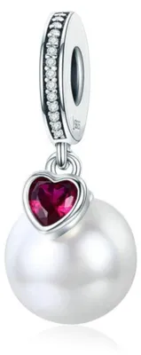 Produktbild von Silberner Charm-Anhänger Elegante parel