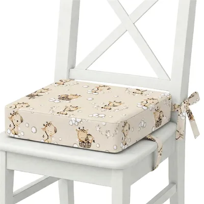 Image de Coussin de siège pour enfants avec base antidérapante et sangles réglables
