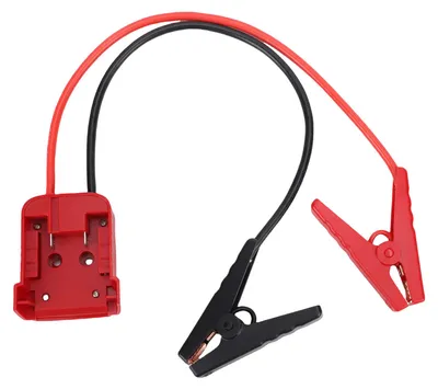 Obrázek produktu pro Startovací kabely pro autobaterie s adaptéry, náhradní svorky pro startovací zařízení, délka 0,5 m