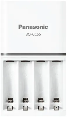 Produktbild von Panasonic Mehrfach-Akkuladegerät - 5 Stunde(n) Ladevorgang - 120 V AC, 230 V AC Eingang - 4 - AAA, AA