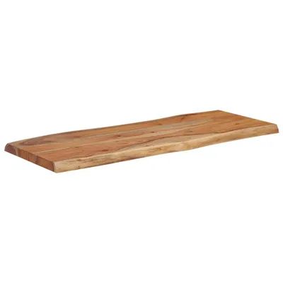 Produktbild von Tischplatte 100x40x2,5cm Rechteckig Massivholz Akazie Baumkante