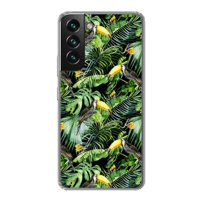 Produktbild von MuchoWow® Handyhülle Schutzhülle Hülle für Samsung Galaxy S22 Tukan - Muster - Pflanzen Silikon Softcase Handy Hülle - Mobiltelefonhülle