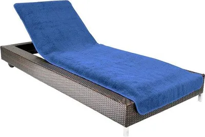 Produktbild von Famanu Schutzhülle für Liegen oder Strandstühle - 100% Baumwolle, Frottier, Waschbar, Absorbierend, 75 x 200 cm