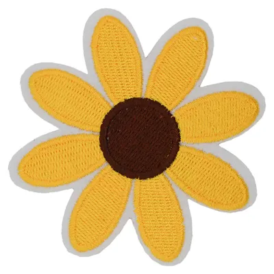 1 Aufbügler Blume sonengelb