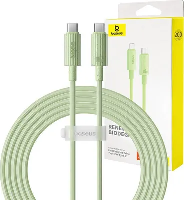 Zdjęcie produktu dla Baseus Habitat Kabel USB 2 m USB C Zielony