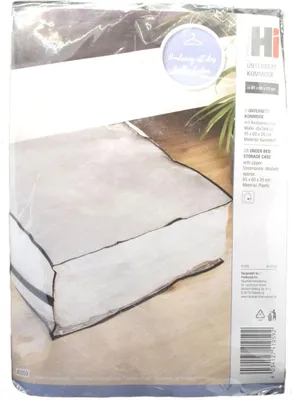 Produktbild von Unterbettkommode 85x60x25 transparent Kunststoff Aufbewahrung mit Reißverschluss