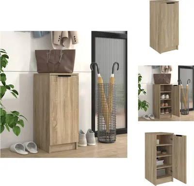 Zdjęcie produktu dla vidaXL Szafka na buty dąb sonoma 30x35x70 cm materiał drewnopochodny - Półki i szafki na buty