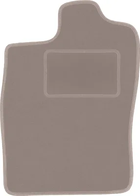 Produktbild von Fahrerfußmatte Velours beige passend für Opel Calibra (1989-1997, Coupe) – mit Befestigungen – passgenau