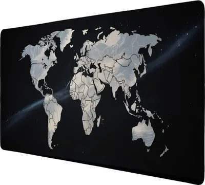 Produktbild von Weltkarte Sternenhimmel Schreibtischunterlage 89x40cm XXL Mauspad für