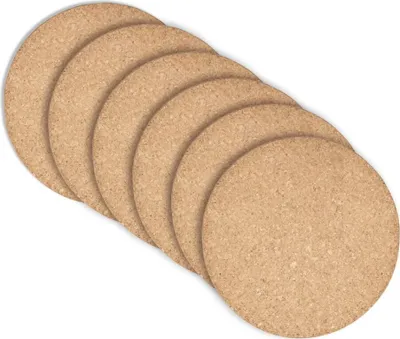 Produktbild von Glas-Untersetzer rund - Ø 90 mm - 6 Stück