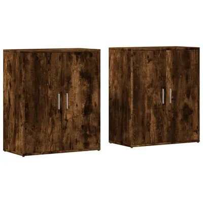 Produktbild von Sideboards 2 Stk. Räuchereiche 60x31x70 cm Holzwerkstoff