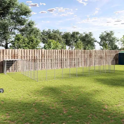 Produktbild von "im Angebot" Hundezwinger Silbern 25,41 m² Stahl - Sonstiges Hundezubehör CC3205