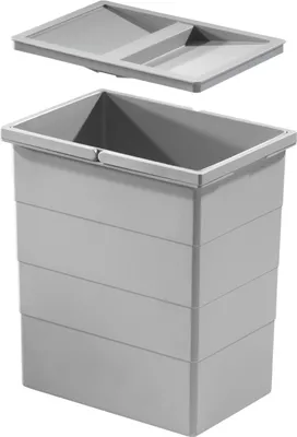 Produktbild von Hailo Inneneimer 1076119 mit Deckel 20 L 320x226x350 mm 2 Henkel