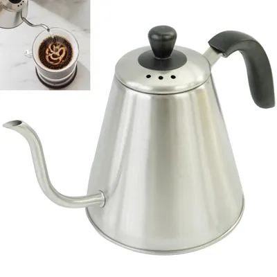 Produktbild von Greenmigo 1.0L Schwanenhals-Wasserkocher zum Aufgießen,Edelstahl,Präzise Durchflussregulierung,BPA-frei,Kompatibel mit Allen Herdarten
