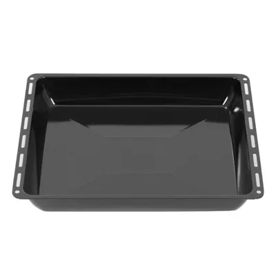 Produktbild von ICQN Backblech 45.5 x 37.5 x 6 cm, Extra Tiefe Emaillierte Fettpfanne für Backofen und Herd, Passend für Bosch, Siemens, Neff, Constructa, Flavel, Kratzfest & Rostfrei, 455 x 375 mm
